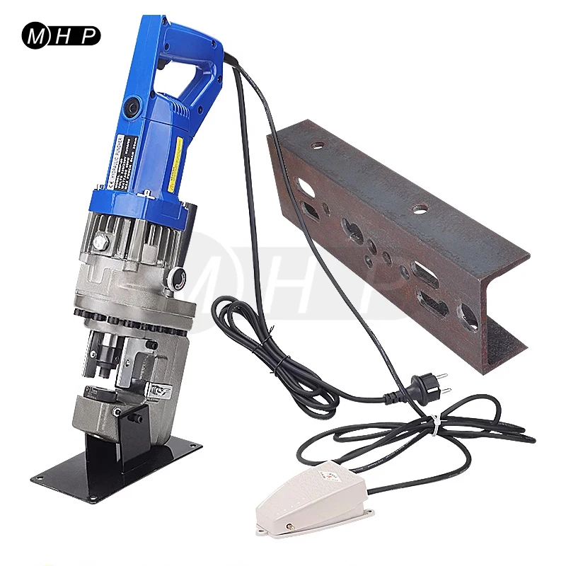 Imagem -03 - Atualizado Elétrica Handy Perfurador Hidráulico Handy Knockout Punch Tools Iron Channel Puncher Placa de Ferro de Alumínio Ângulo 1200w Mhp20