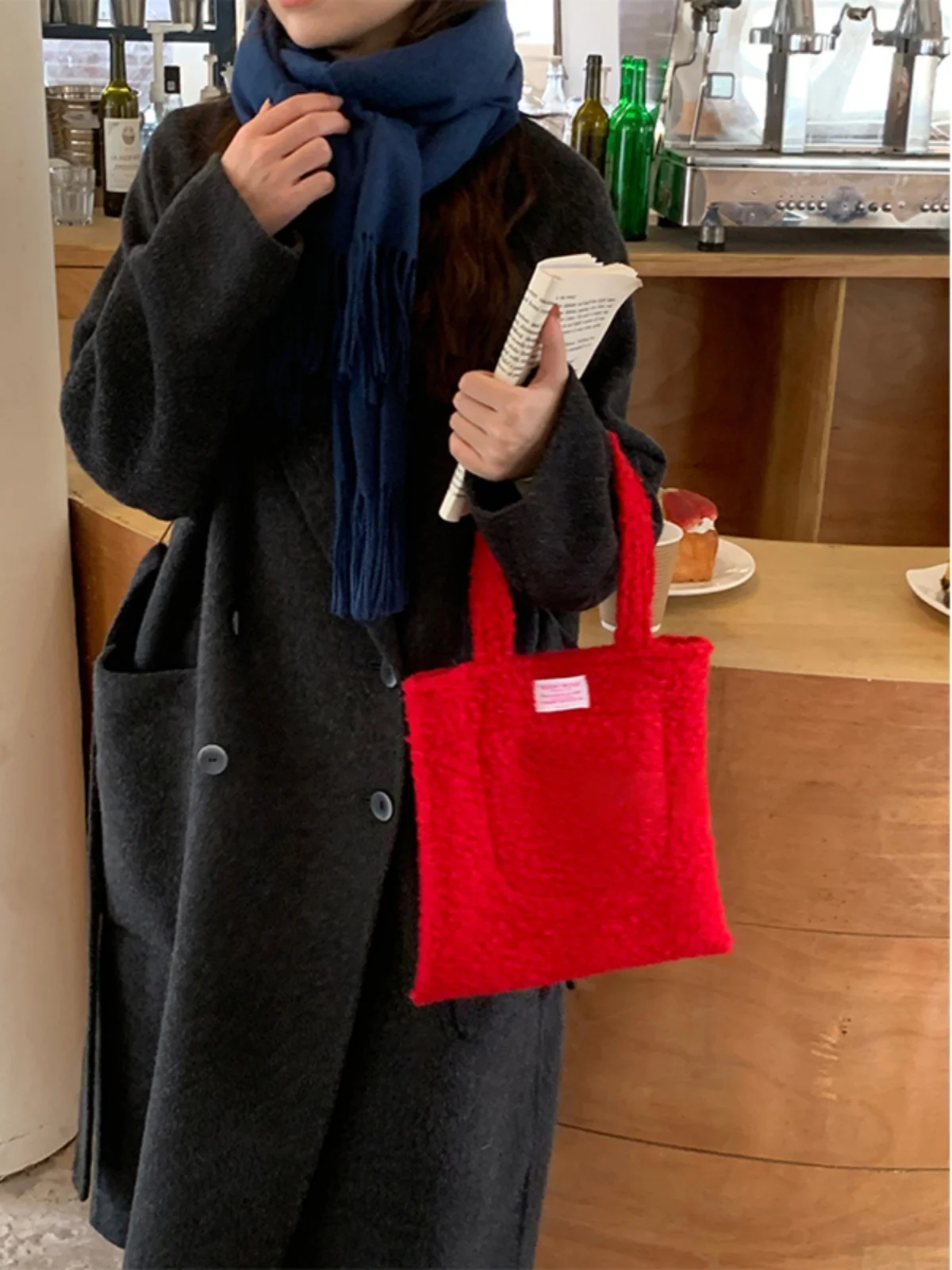 

Двустороннее шерстяное пальто Helloreese, новинка осенне-зимнего сезона, средней длины, женская верхняя одежда, однотонное, длинное, элегантное.