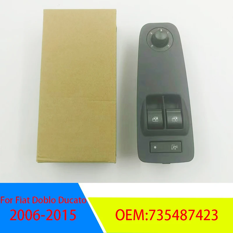 New Electric Window Control Switch  6490X9 6554XN 735532903 735487423 Fit For Fiat Doblo Ducato 2006-2015