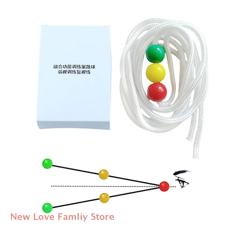 1 Set Children Training Diameter String Vision Convergence Insufficiency Tool Eye Care Tools New