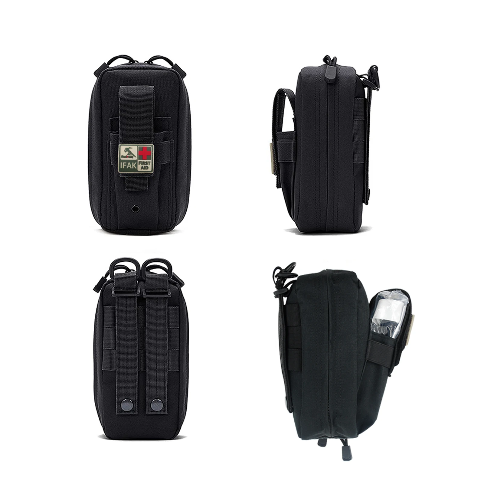 

Medresq Compact Emergency IFAK Trauma Kit - Essential First Aid for Military Camping Hiking Everyday Survival