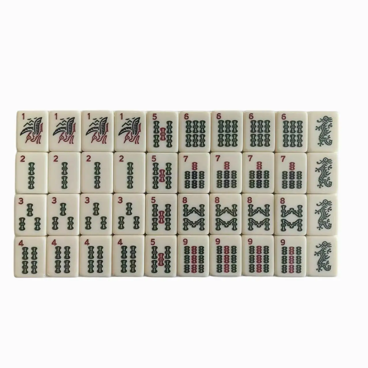 American Mahjong Set 36mm Melamine Tiles 166Pcs Medium Large Size Export Mahjong Game Pieces
