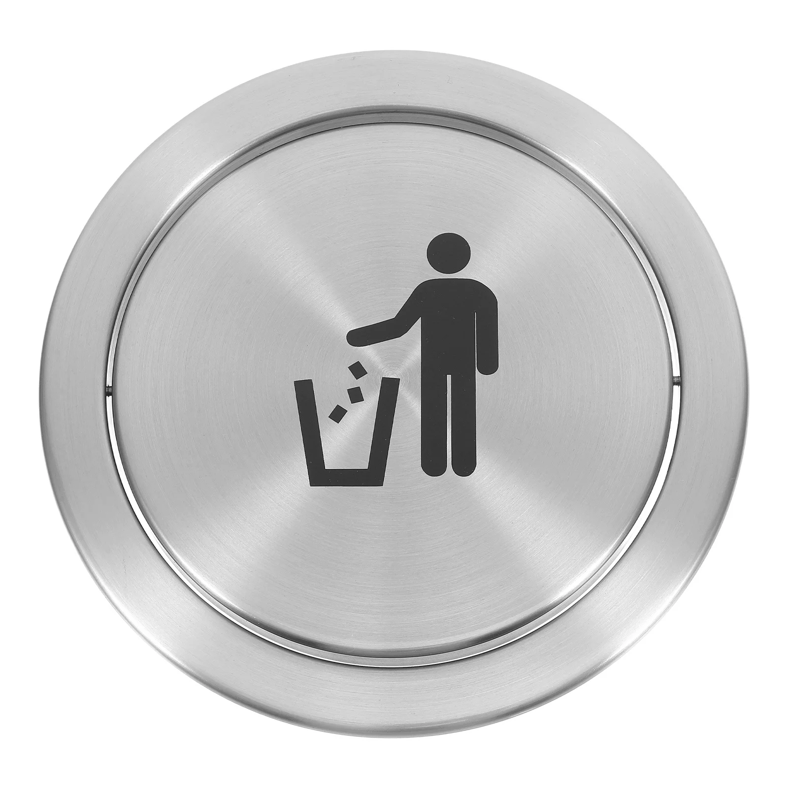 

1pc Embedded Trash Can Lid Stainless Steel Countertop Waste Grommet For Kitchen Bathroom Sink Garbage Protection Cover