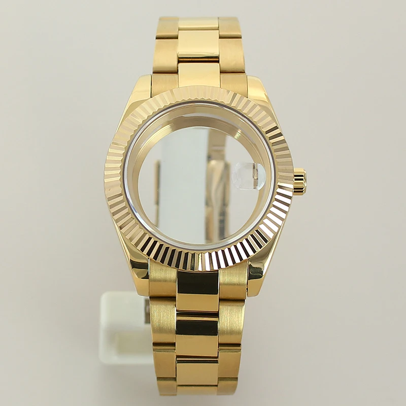 36 مللي متر/39 مللي متر ل Nh35 Datejust Nh36 Nh34 Miyota8215 حركة مخدد منحني ساعة حزام الشريحة مشبك الياقوت الزجاج 28.5 مللي متر الهاتفي #3