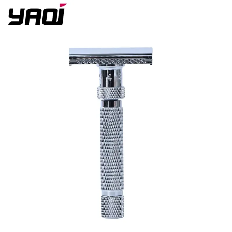 2026 Beard Shaver Chrome Color Professional Safety Razor Flash Sale Yaqi Adjustable The Final Cut mens view 4