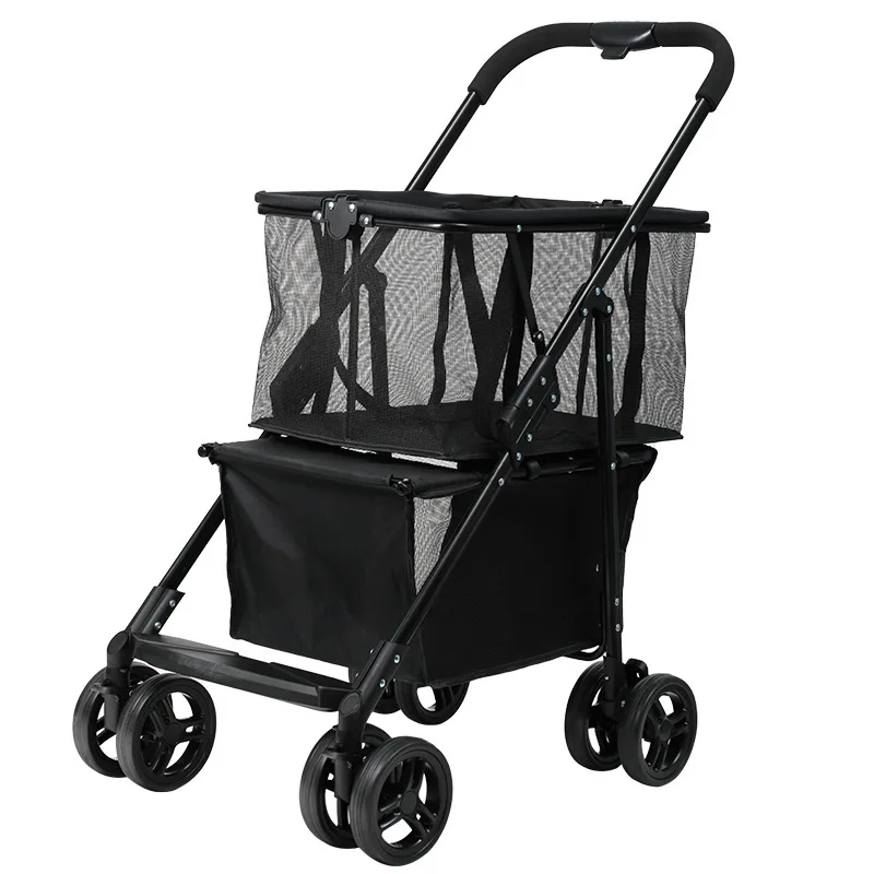 

New lightweight supermarket reusable shopping cart wear-resistant shopping folding trolley