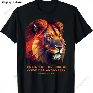 Jesus Leão de Judah Christliche Geschenk für Männer Frauen Vintage t -Shirt T -Shirt Tops lässige Mode christliche t große Hemd 6 Hauptverkäufe Christian Leao T -Shirt - №2