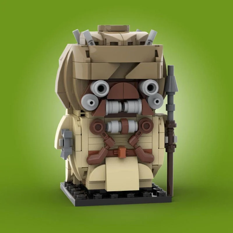 

244pcs MOC Tusken Raider Brickheadz Star Battle Model Building blocks Architecture DIY Christmas gifts creative toy idea Brick