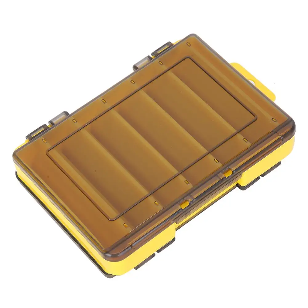 Dupla Face Pesca Tackle Box, 12 Compartimento, Alta Resistência, Isca, Ganchos e Acessórios