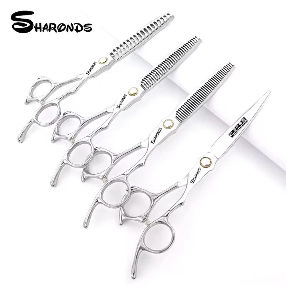 SHARONDS Hairdressing Scissors 6.5 inch Flat Teeth cutting Thinning Shears Hairdresser Specific Hair Cutting Styling Scissors