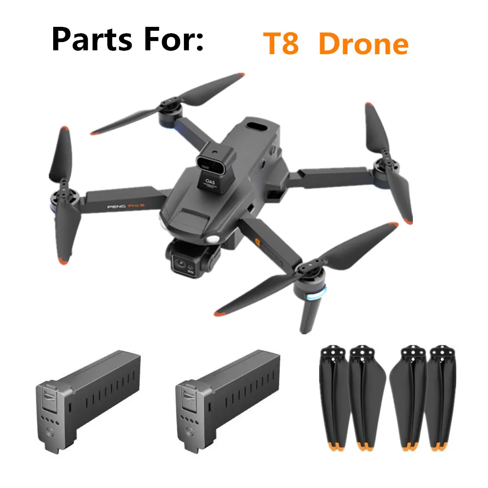 T8 Drone Battery 11.4V 8000Mah /Propeller Blade / T8  Drone Original Spare Parts Flying 28 Mins T8 Battery