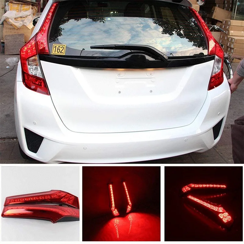 

Для Honda Jazz Fit 2014 2015 2016 2017 светодиодный DRL задний бампер задний фонарь противотуманные фары стоп-сигналы сигнальная лампа