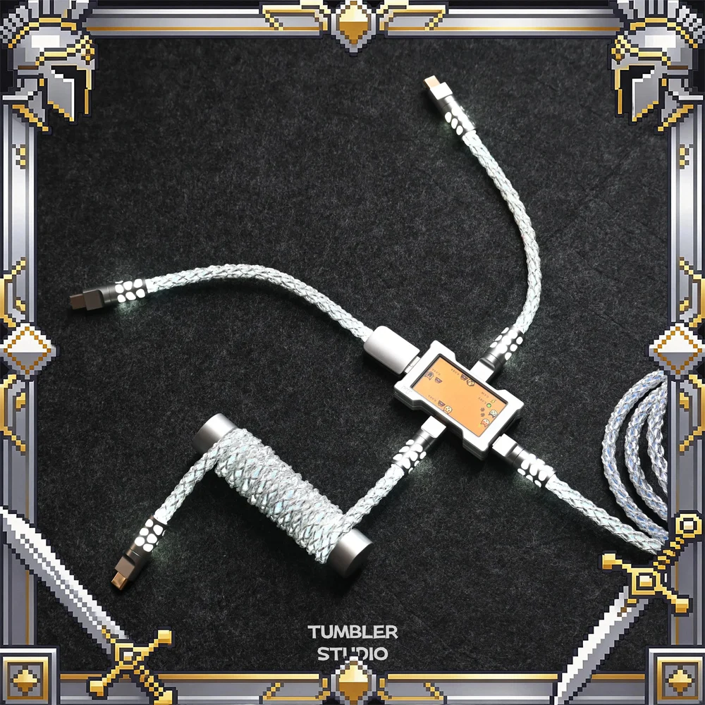 Tumbler Studio HUB 8K Full Lighting Mechanical Keyboard Aviator Cable Short Hub Cable for Magnetic Switch Keyboard Gaming Setup