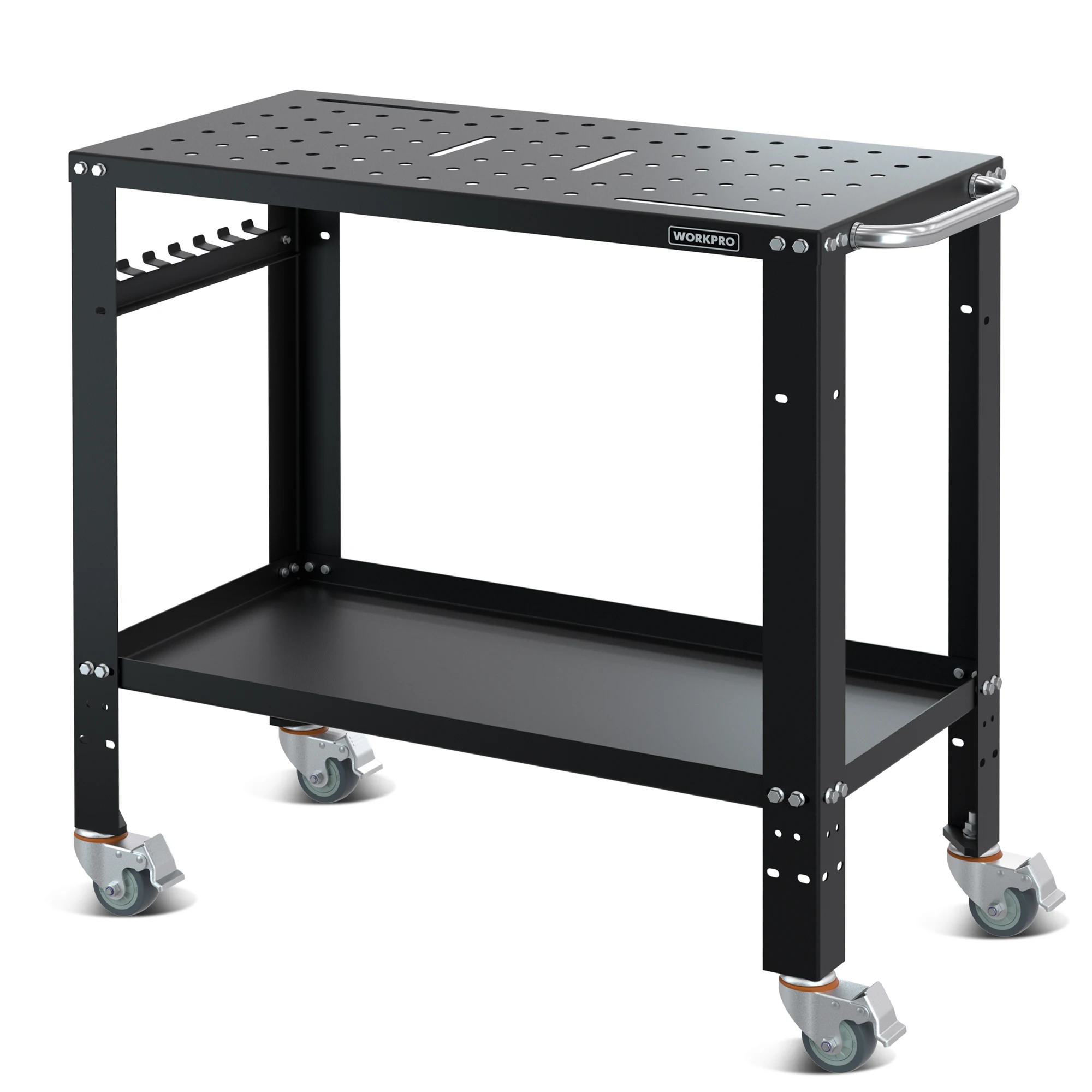 WORKPRO Hand Carts 36”×18” Welding Table 1200 lbs Load Capacity Nitriding Tabletop Portable Welding Table with 5/8