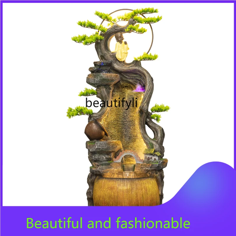

Fountain Office High Mountains and Flowing Water Make Money Circulation Waterscape Housewarming Gift Floor Ornaments