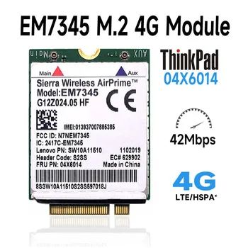 EM7345 4G LTE / HSPA + Mobile Broadband 4G WWAN โมดูล04X6014สำหรับ Lenovo Thinkpad T440 W540 t440P X240 L540 X250