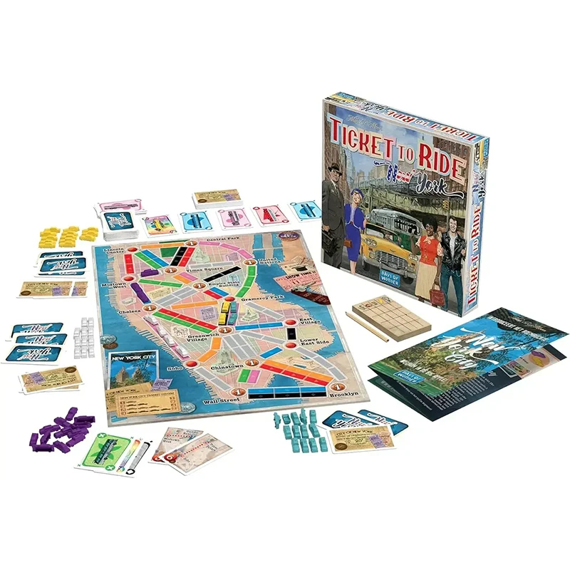 Ticket To Ride Seria Euro Pierwsza Podróż Gry Planszowe Angielski Rodzina Przyjaciele Impreza Karty Do Gry Kolekcja Plotów Zabawki Prezenty