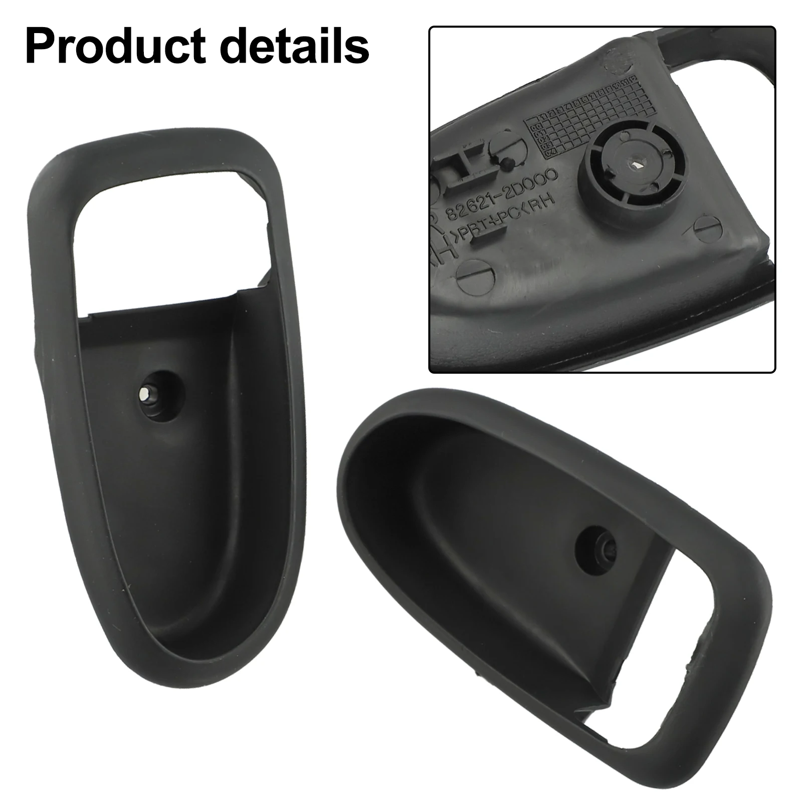 ABS Material Cover Door Handle Trim Car Interior Upgrade Anti-corrosion Material Deformation-free Easy Installation