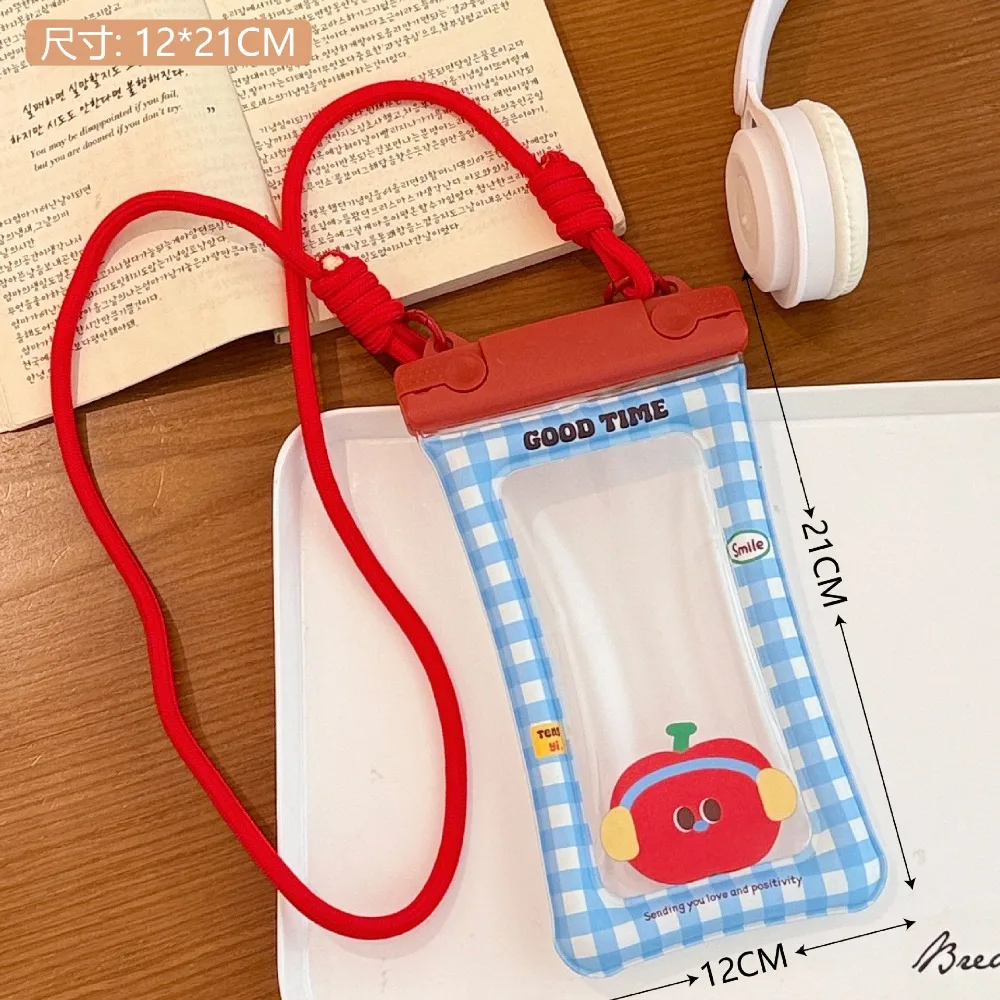 

Прозрачная водонепроницаемая сумка для мобильного телефона с сенсорным экраном, плавающая ПВХ сумка для телефона, сухая крышка, милая мультяшная подвесная сумка для телефона на шее, сумка для дайвинга