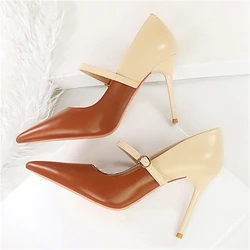 BIGTREE MARY JANES Thin Heels Woman Pumps Sexy Party Sandals Banquet Hollow Spring Autumn Female Shoes