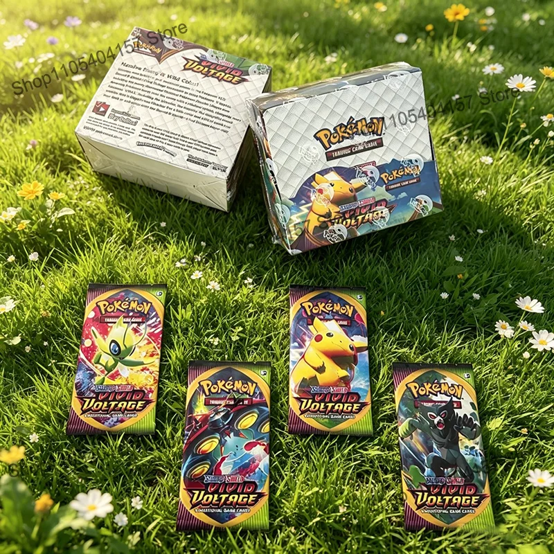 360 Stück Pokemon TCG Sword & Shield Vivid Voltage Booster Englische Sammelkarten Spielkartensammlung für Kinder Geschenke