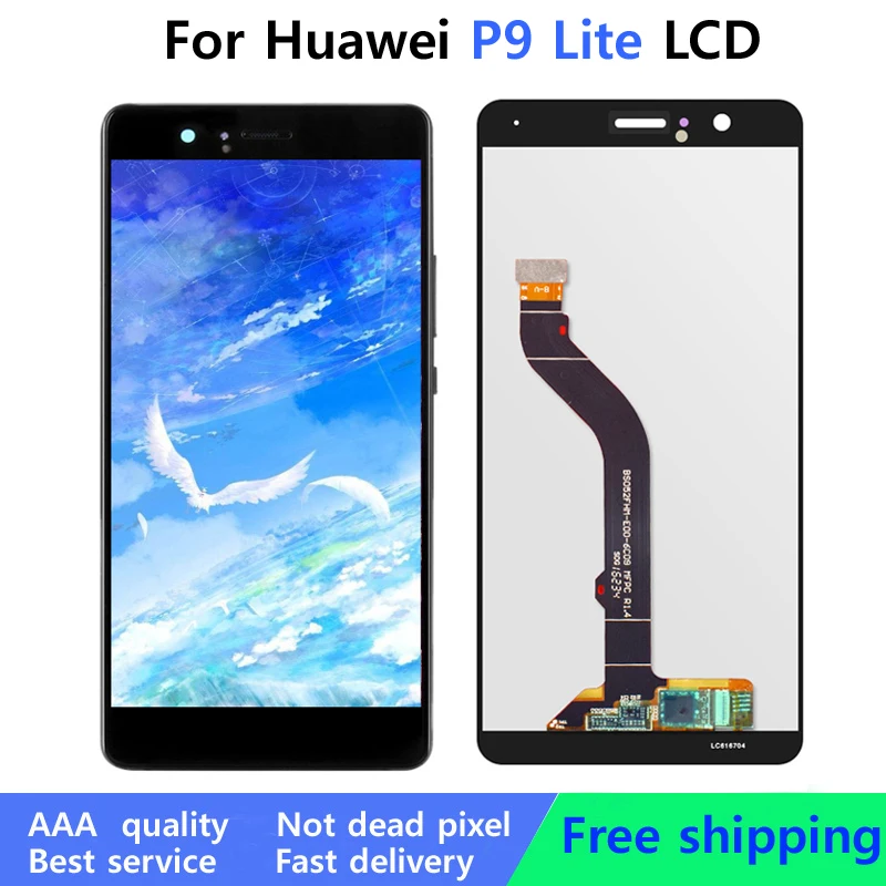 

2Pcs/Lots 5.2'' LCD Screen For Huawei P9 Lite Lcd Touch Digitizer Assembly Replacement VNS-L21 L22 G9 Display