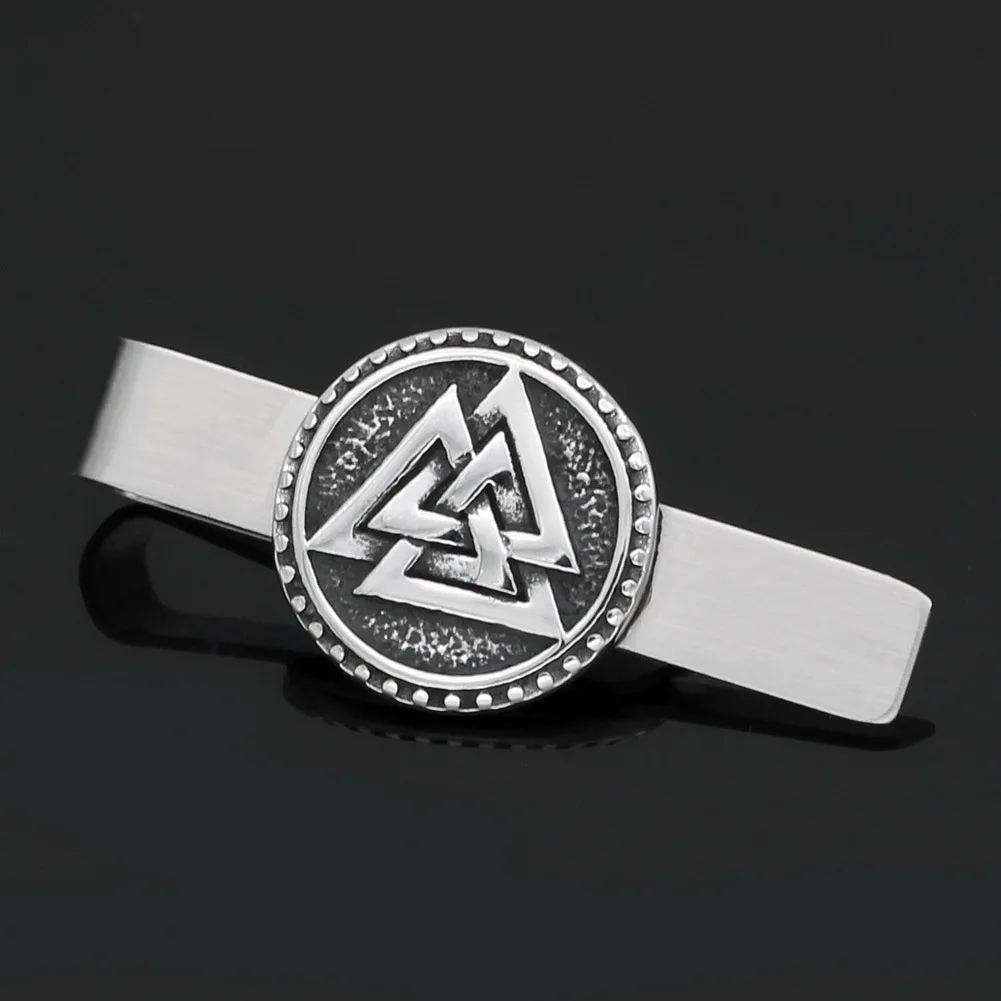 

2023 Hot New Nordic Culture Viking Odin Triangle Tie clip