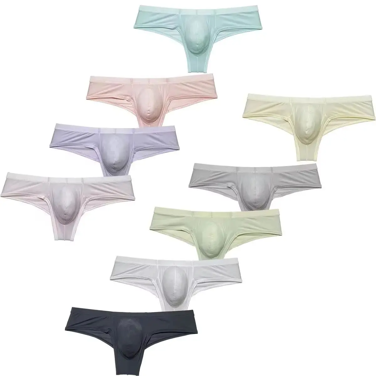 

Мужские трусы-бикини Cheeky, нижнее белье, раскрывающие трусы с высоким вырезом сзади, хипстерские ультратонкие танга, супер мягкая одежда на весь день