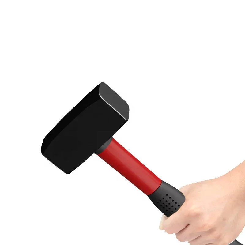 New Safe FiberGlass Handle Hammer Stone Breaking Sledge Hammer