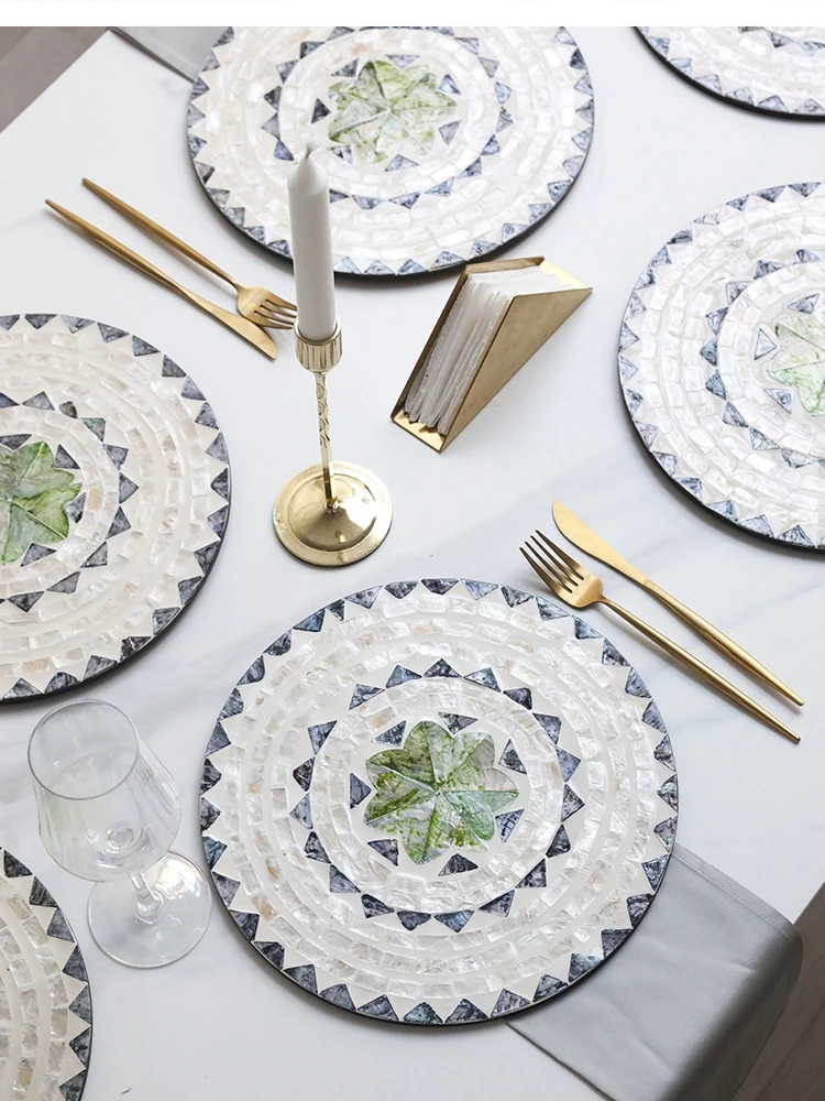

European-style 12-inch placemat round table decoration