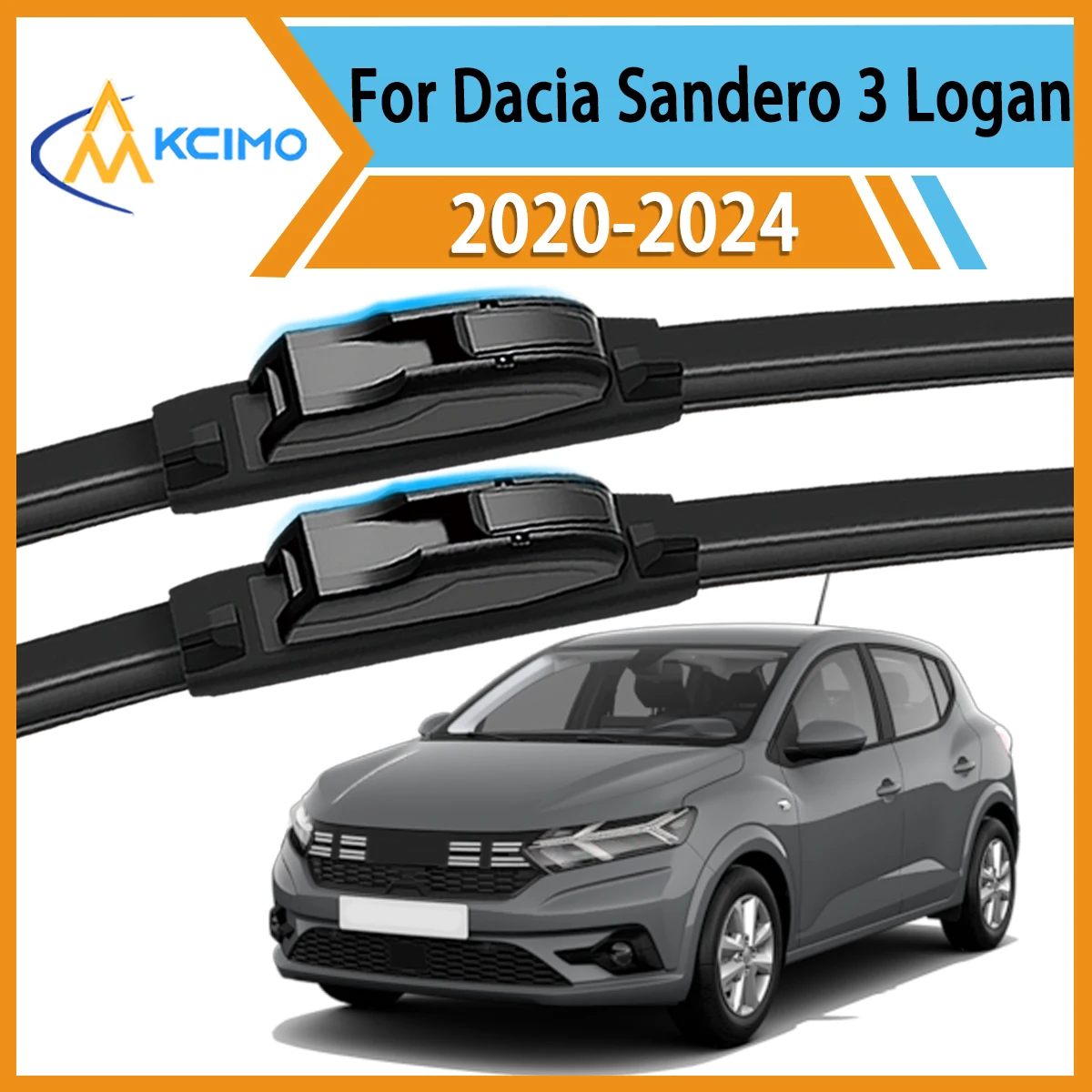 

Original Style Wiper Blades for Dacia Sandero 3 Logan III Dacia Streetway 2020 - 2024 Stable Performance Easy Fit