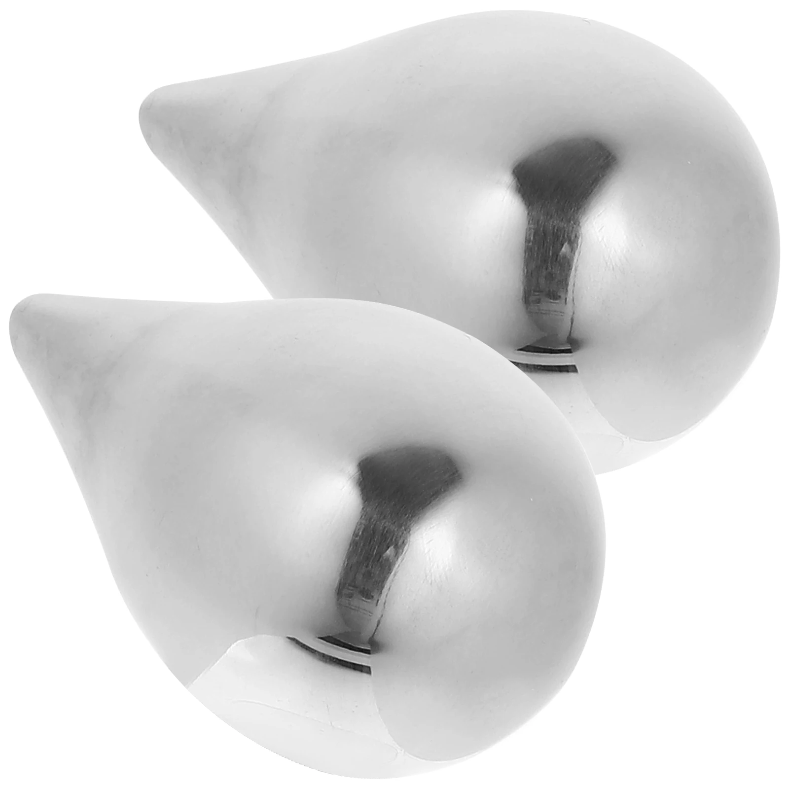 

2pcs Stainless Steel Ice Cubes Household Beverage Chilling Stones Reusable Metal Practical Silver Wear-Resistant