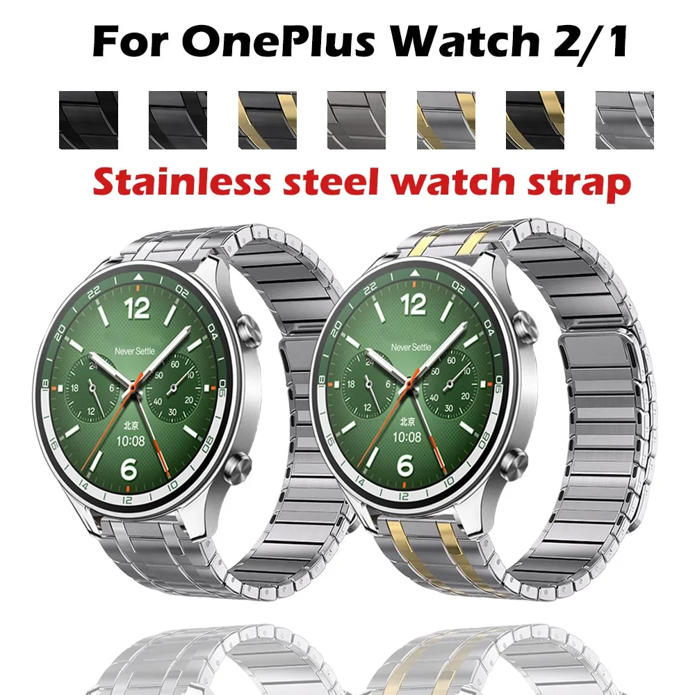 

22mm Universal Business Magnetic Watch Band for OnePlus Watch 3 46mm Strap Stainless Steel Metal for OnePlus Watch 3 46mm Strap