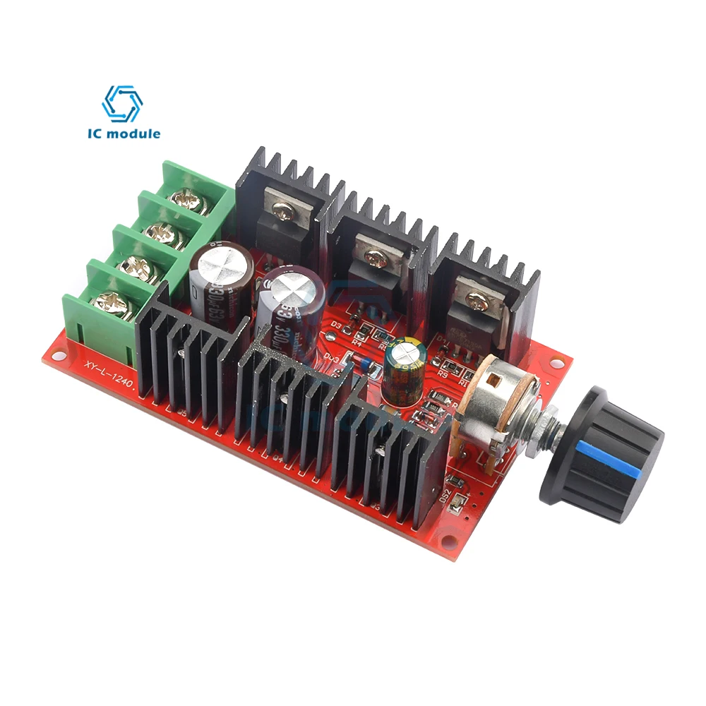 40A DC 9-50V Motor Speed Controller 2000W Voltage Regulator Dimming Dimmers Motor Speed Control Thermostat Electronic Module 12V