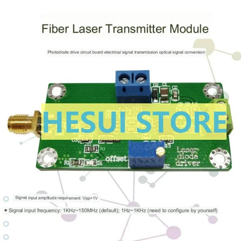 190mA Fiber Laser Transmitter Module of Photodiode drive Electrical signal convert to optical signal Module Board