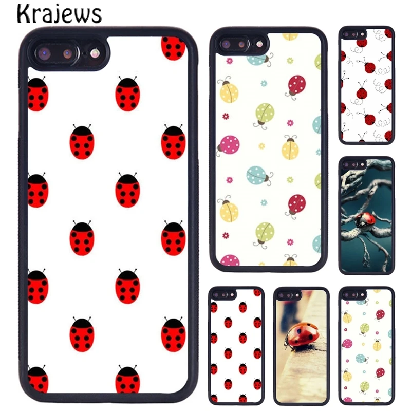 Krajews Ladybugs Animal Phone Cases For iPhone 16 15 14 X XR XS 11 12 mini 13 Pro MAX Plus cover shell coque