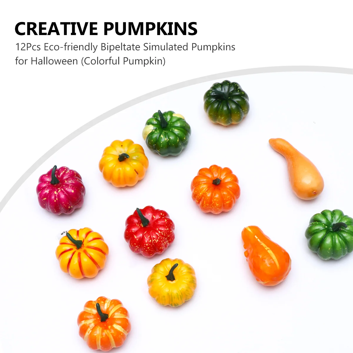 12 Pcs Simulation Small Pumpkin Plug Models Supplies Little Practical Adornments Foam Bipeltate Pumpkins Creative Pumkin Toys