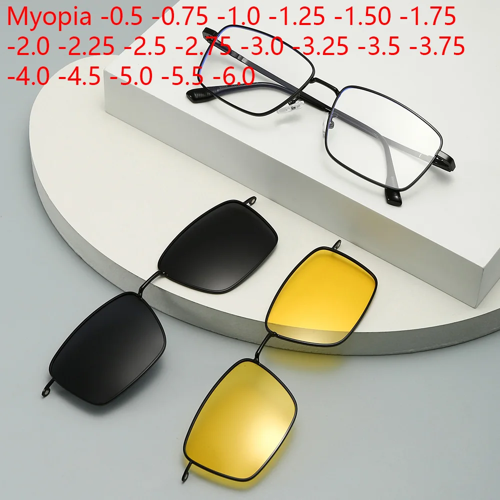 Oculos-multifuncionais-para-miopia-com-placa-polarizadora-e-armacao-irregular-05-a-60-clipe-magnetico-para-Oculos-de-sol-com-prescricao
