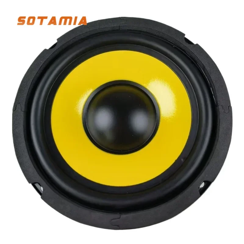 

SOTAMIA 1Pcs 6.5 Inch Subwoofer Speaker 4 Ohm 50W Mid-woofer Audio Power Speaker Hifi Music Sound Loudspeaker DIY Car Audio