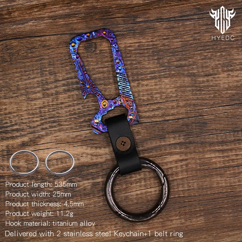 Imagem -02 - Star Sky Limited Edition Titanium Alloy Chaveiro Multi-function Edc Carro Abridor de Garrafas Pingente Masculino