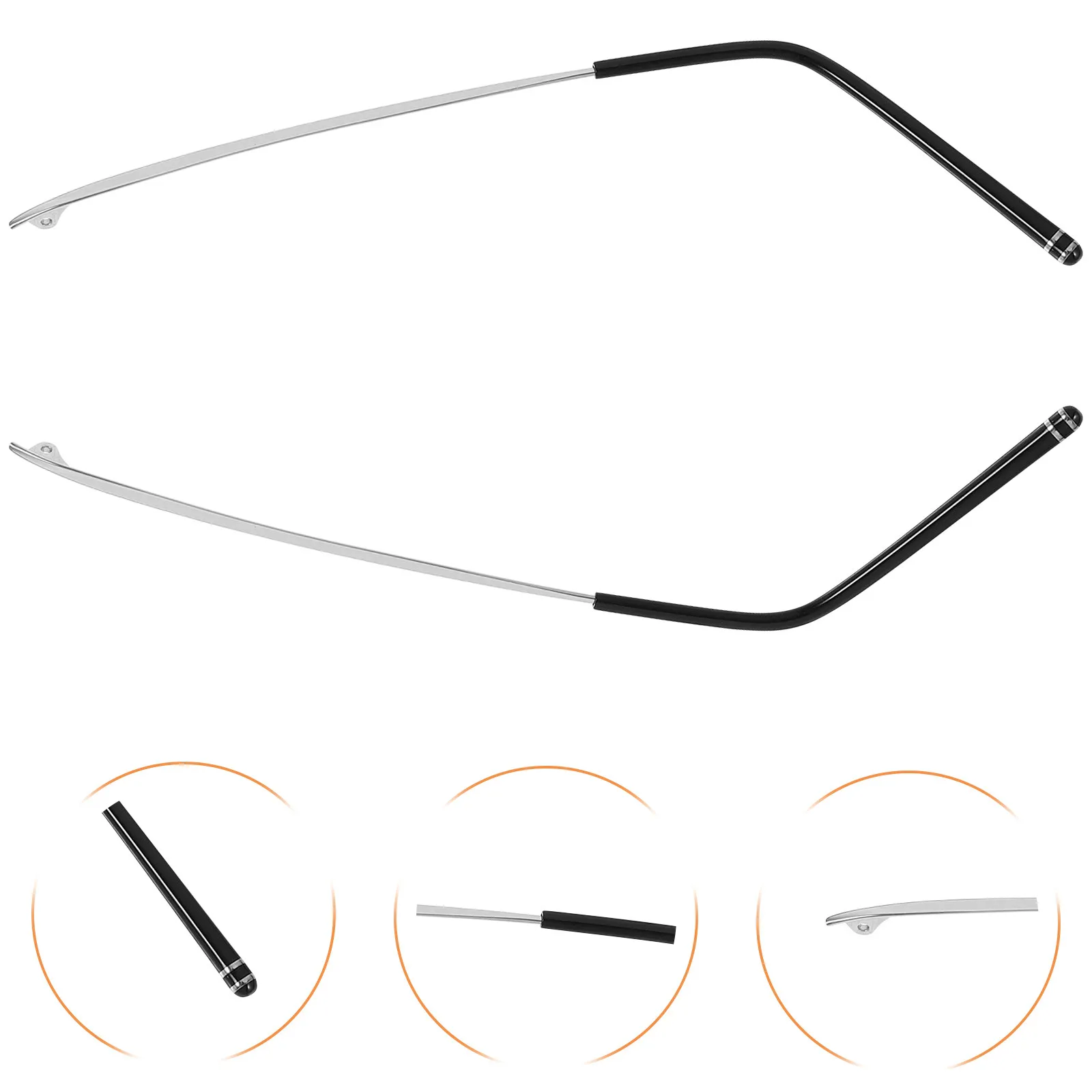Metal Eyeglasses Temple Arms Replacement Pair Glasses Legs Repair Kit with Screws