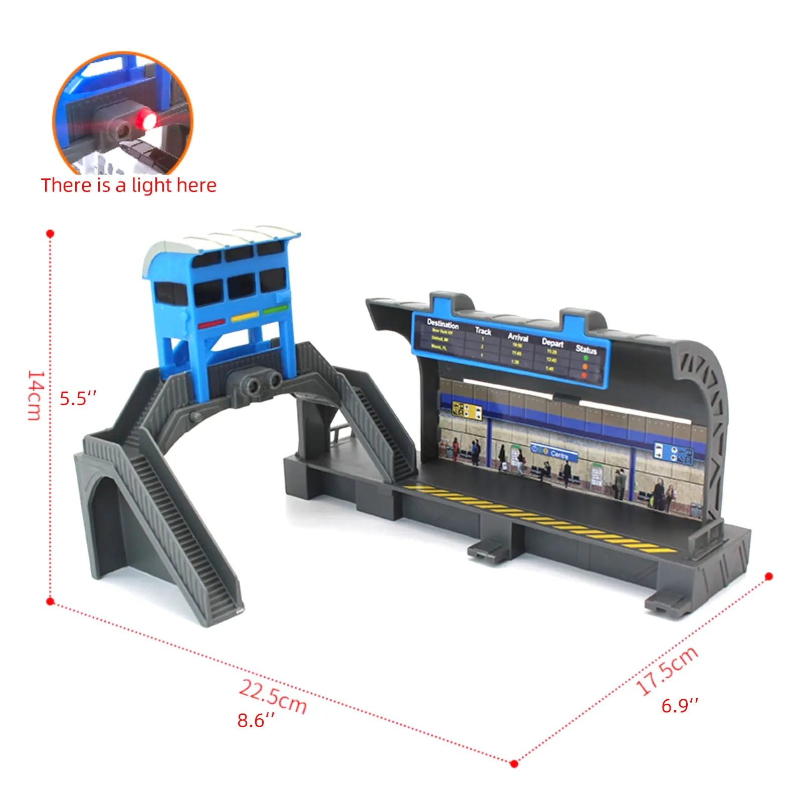 Scena di binario del treno, stazione di servizio, impianto di lavorazione del legno, modello di intersezione incrociata