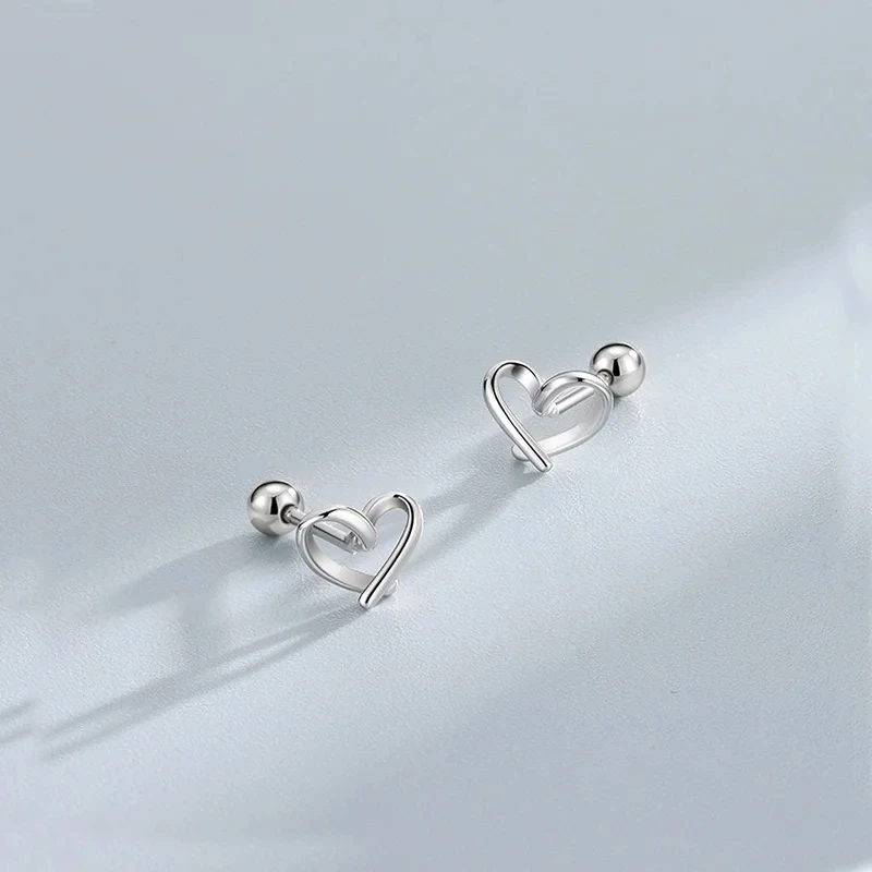 New Charming Multiple Styles Stud Earrings for Women Silver color Daily Wear Ear Girls Fashion Party Gift Piercing Jewelry