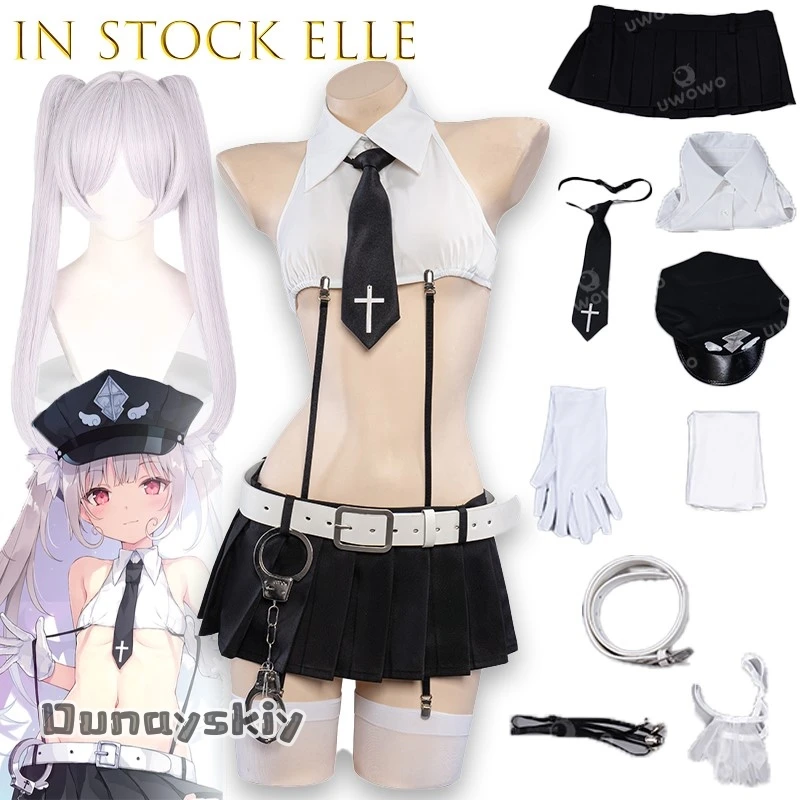 Disfraz de BAngel Cop Elle, traje de policía de Anime, vestido de personaje de fantasía {Dream ZS} disfraz de policía estilo figura de acción Rurudo ﻿