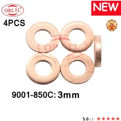 4PCS 9001-850C 7.1*15*3 3mm Injector Washer Shims Copper Rings Gasket 9001 850C 9001850C Thickness for D elphi