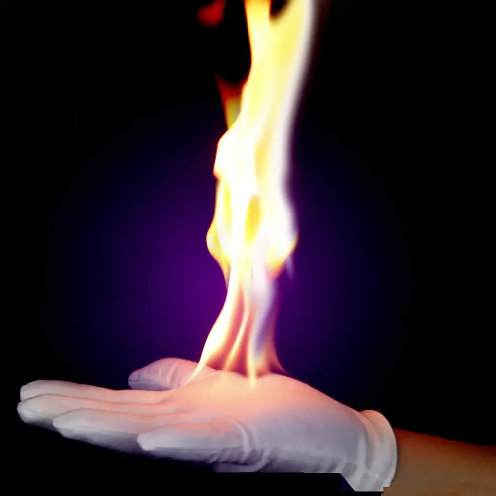 10Pairs Fire Gloves Magic Tricks Magician Fire Magia Accessory Magic Show Protective Gloves Stage Gimmick Props Mentalism Comedy