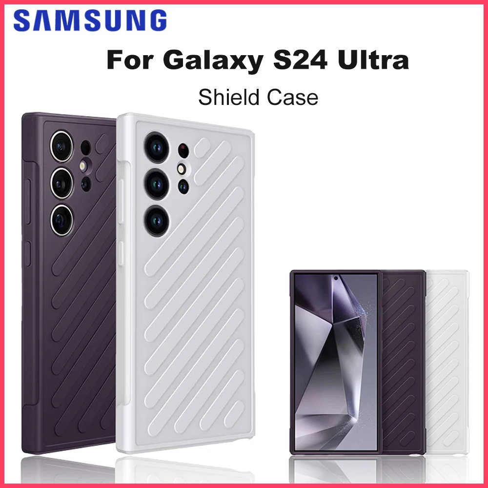 Original Samsung Galaxy S24 Ultra Shield Phone Case for S24Ultra Protective Cover Shock and Scratch Protection