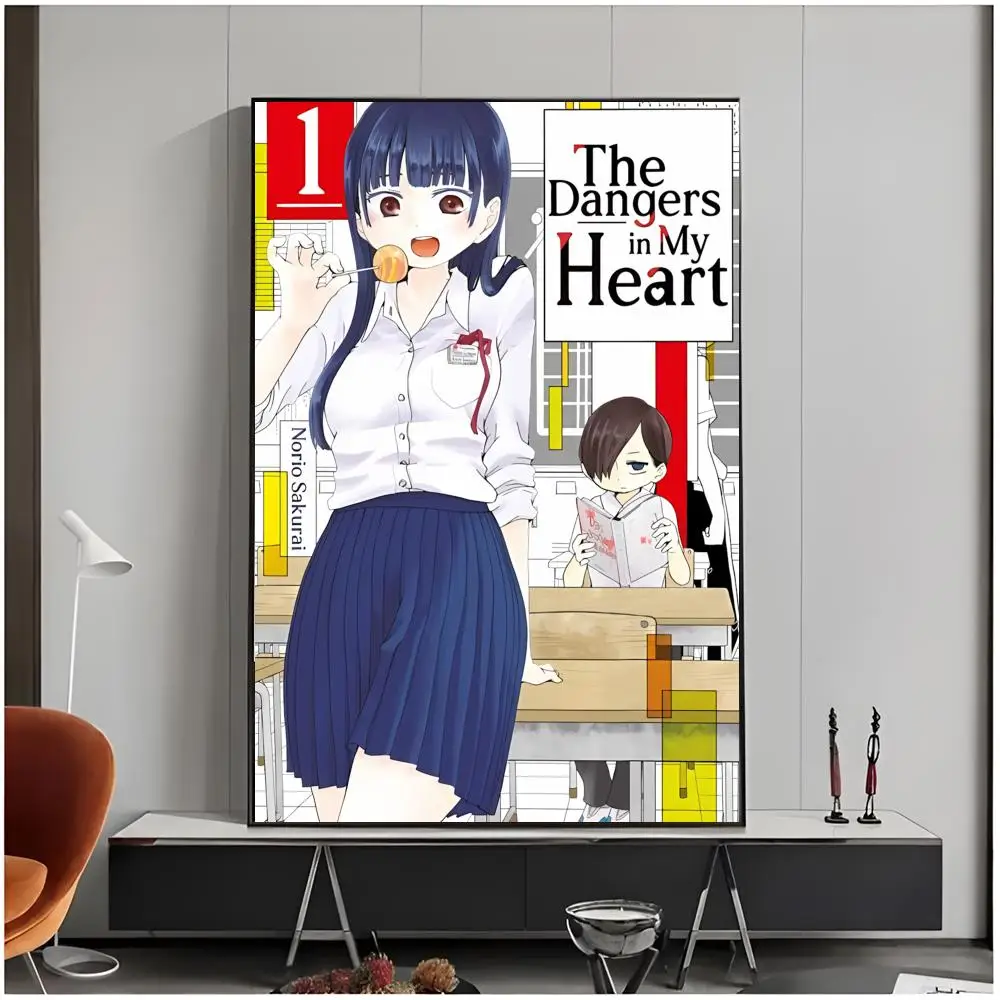 Sweet Romantic Comedy Anime D-Dangers in My Heart Poster Living Room Bedroom Decorative Print Unframed Decor