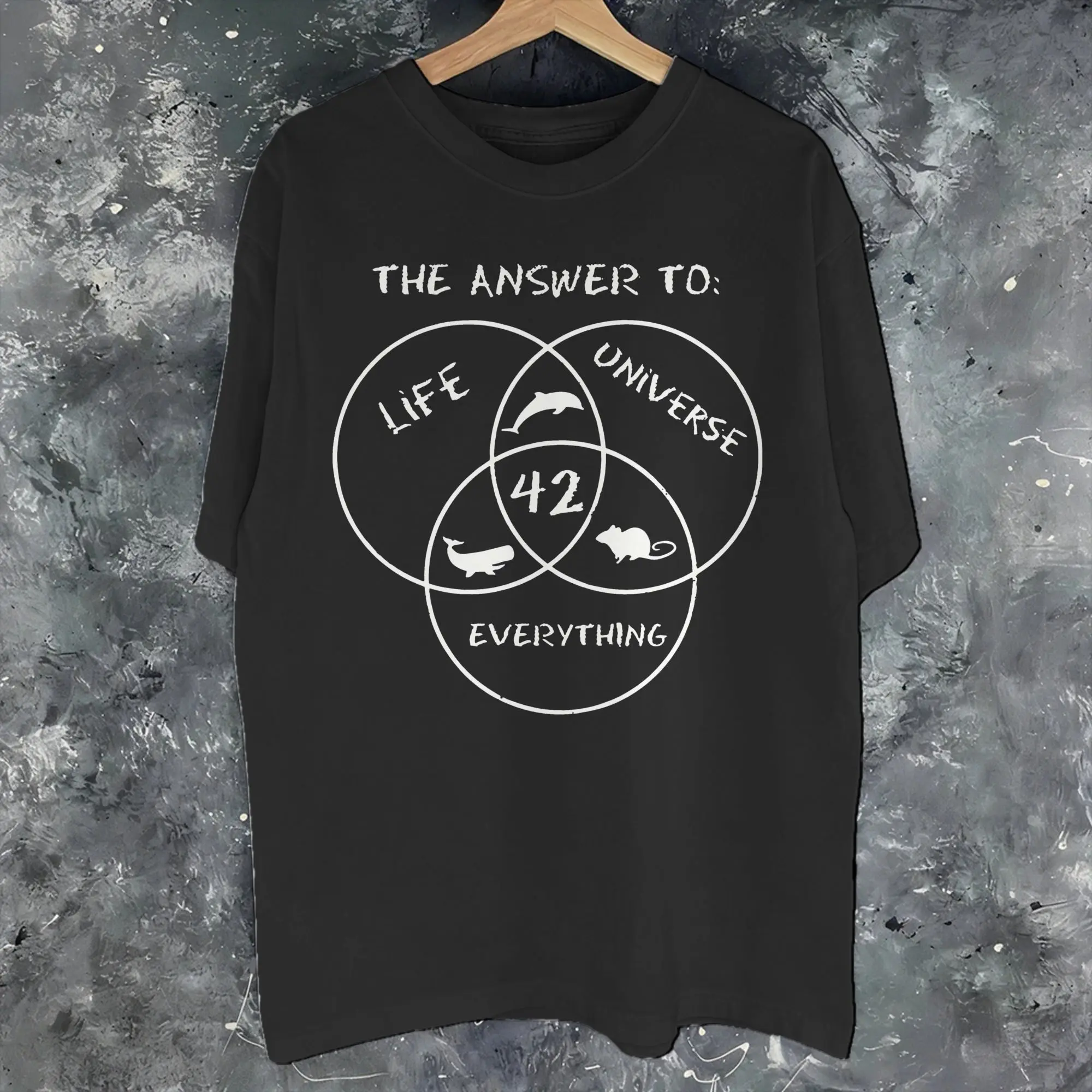 Fashion dont panic 42 The Answer To Life Douglas Adams  T Shirt For Unisex  100% Cotton T-shirts Short Sleeve Clothes