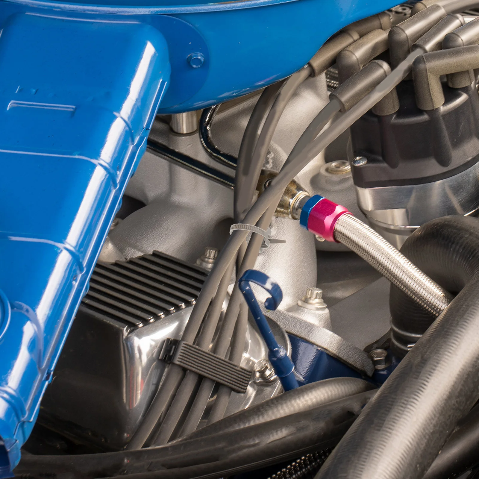 

5pcs Car Wire Zip Ties Adjustable Self Locking Push Mount Cable Strap For Automotive Wire Harness Outdoor Use Nylon Clips